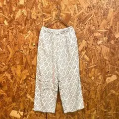 LEPSIM カジュアルパンツ 総柄 ウエストゴム ホワイト レディース M