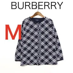 H6204◾️バーバリー　ノバチェック　ノーカラーシャツ長袖　Y2K