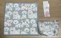 FEILER フェイラー モフモフワンチャン ハンカチ ポーチ