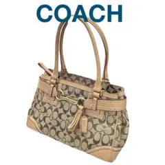 【COACH】シグネチャーバッグ★ブラウンカラー【コーチ】