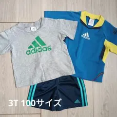 adidas アディダス ハーフパンツ Tシャツ 3点セット 100 3T