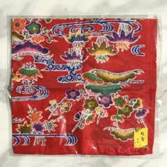 沖縄　紅型 ハンカチ　綿100％　　　　　【新品 • 未開封品】