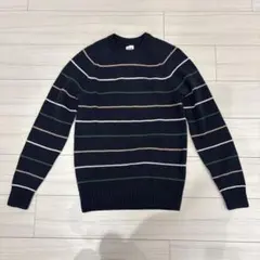 セーター ニット　XS ネイビー　ボーダー　ギャップ　GAP メンズ　トップス