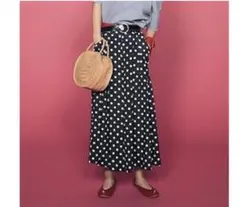 Ray BEAMS ドット ワイドパンツ　スカーチョ