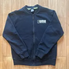 PUMA キッズ ジップアップ ジャケット 黒のサムネイル