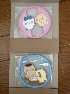 ちいかわ　クリアラバーコースター　ハチワレ　うさぎ　くりまんじゅう　シーサー