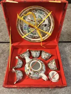 【最終値下げ】茶器セット 陶磁器製 収納ケース付き