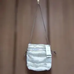 ファー巾着型ショルダーバッグ 2WAY