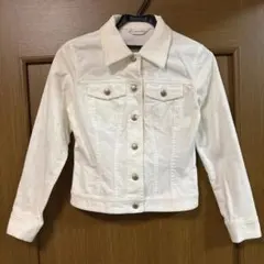 プライベートレーベル　ホワイト　コーデュロイ　Gジャン　デニムジャケット