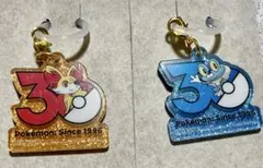 ポケモン 30周年 ロゴマスコット2 ケロマツ　フォッコ　2個　ポケチャーム