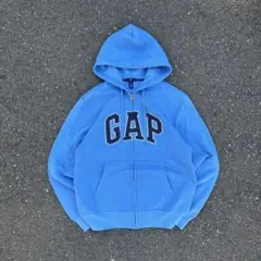 00s oldgap フェード ブルー 短丈 ジップパーカー シティーボーイ