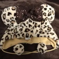 ディズニー　ヒョウ柄　ファンキャップ