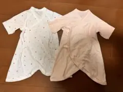 【新品、未使用品】ユニクロ　コンビ肌着2枚組 サイズ50-60