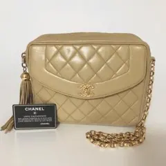 ☆極美品☆ シャネル　ダイアナ　マトラッセ　ビジューチェーン　ショルダーバッグ