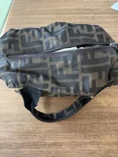 フェンディ FENDI ズッカ柄 ハンドバッグ ミニボストン FF柄 キャンバス