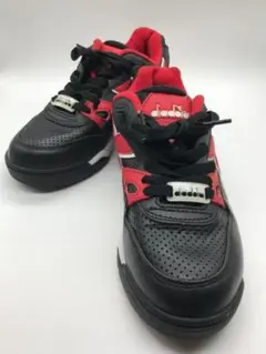 ディアドラDiadora スニーカー リバウンドエース 22,5cm 黒 赤系のサムネイル