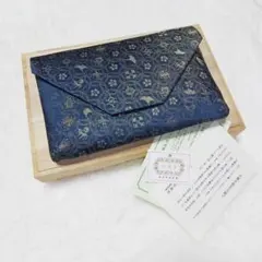 龍村美術織物 × 京菓子司 末富「末富青遙」フラットポーチ - メルカリ
