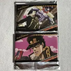 JOJOWORLD ミニゲームC賞 空条承太郎 スクエア缶バッジ 2個セット