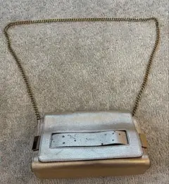 Chloe ゴールド レザー クラッチバッグ / ショルダーバッグ