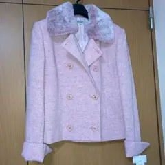 新品　ファー付き　Pコート ピーコート　ジャケット