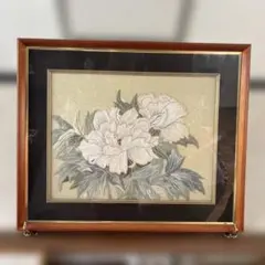 【真作】絵画　日本画10号　優美なる蘭花図　A176 真作】絵画 日本画10号 優美なる蘭花図 A176 - メルカリ