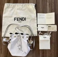 FENDI サンシャイン ミニ ショッパー FENDI ROMA ホワイト - メルカリ