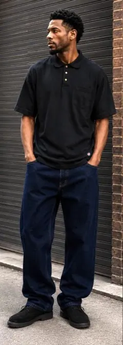Dickies ディッキーズ⭐️半袖ポロシャツ⭐️ブラック⭐️Lサイズ⭐️ストリート‼️のサムネイル