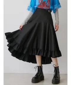 jouetie クレイジーフリルスカート　スカート　黒　レディース