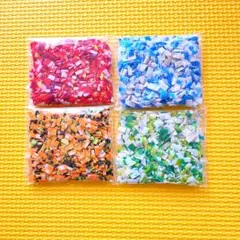 ペットボトルキャップ✂️カット済みMIX　4種類