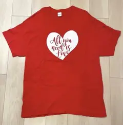 GILDAN ギルダン　ハート プリント Tシャツ　古着