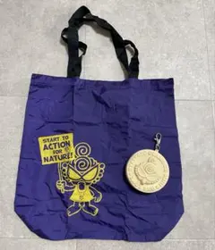 値下げ！未使用ヒスミニHYSヒステリックミニ　エコバッグ　ラバーケースセット 紫