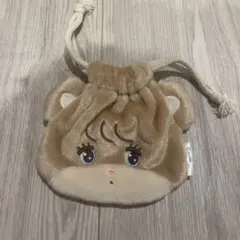 mikko 巾着　ラテ