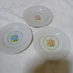 昭和レトロ　NT ノリタケ 花柄皿 3枚セット
