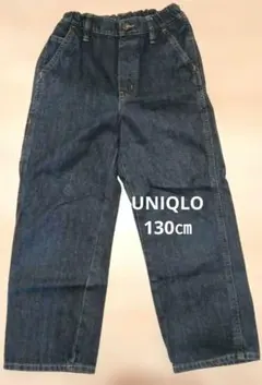 UNIQLO　KIDS　新品　ゆったりめデニムワークパンツ　130㎝