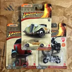 マッチボックス　インディー インディアナ ジョーンズ コラボモデル　3台セット
