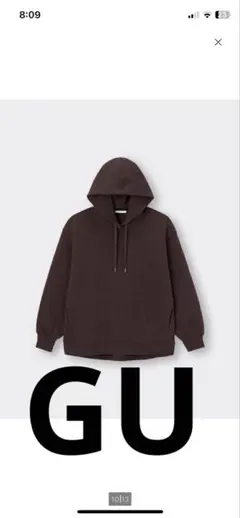 【GU】ヘビーウェイトスウェットオーバーサイズパーカ