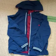 POLO キッズ フード付きウィンドブレーカー ネイビー