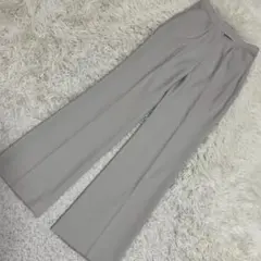 Leilian スラックス ライトグレー 7号 キレイめ オフィス キレイめ