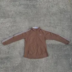 adidas ブラウン ナイロン トラックジャケット CLIMA365