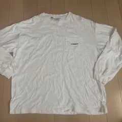 coen ホワイト 長袖Tシャツ X-LARGE