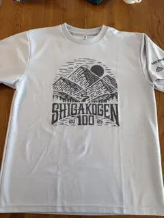 SHIGAKOGEN 100 Tシャツ LLサイズ グレーホワイト
