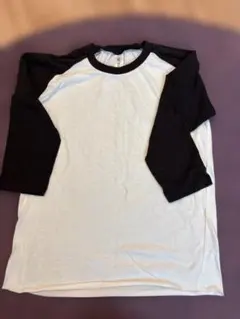 TRUSS 七分袖 Tシャツ ホワイト×ブラック Sのサムネイル