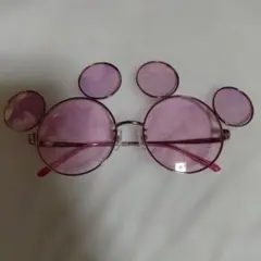 Disney オリジナルミッキー型ピンクサングラス