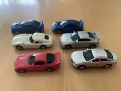 【6台セット】 ジョージア 缶コーヒー おまけ ミニカー スポーツカー セダン