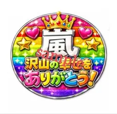 ジャンボうちわサイズ 嵐 沢山の幸せ ありがとう ! ネームボード
