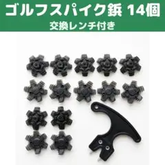 【交換用】ゴルフスパイク 鋲 14個 ソフト ファストツイスト ツアーロック 黒のサムネイル