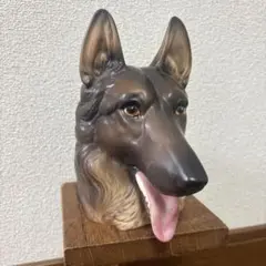 INARCO JAPAN 陶器 ジャーマンシェパード 犬 ヘッド ビンテージ