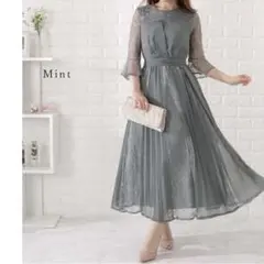 特別価格！即購入⭕️ウエストリボンシフォンプリーツワンピース 結婚式