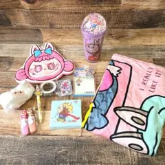 ラブブグッズまとめ売り⑨ハーフケット ハンドタオル タンブラー ヘアバンド 文具