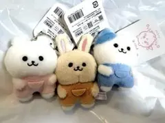 ま*読様 ちいかわ ぽてたまぬいぐるみ フロッキーフィギュア なんとかバニア セ ま*読様 ちいかわ ぽてたまぬいぐるみ フロッキーフィギュア なんとか
